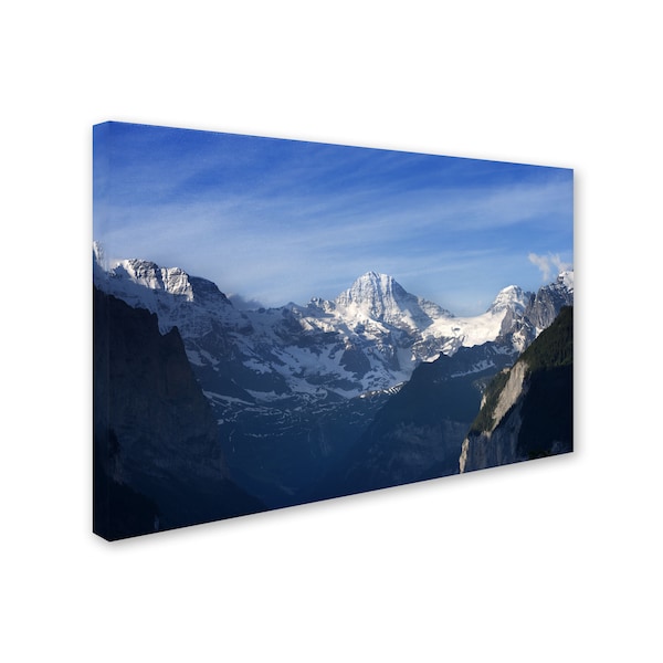 Philippe Sainte-Laudy 'The Morning Comes Over The Swiss Alps' Canvas,12x19